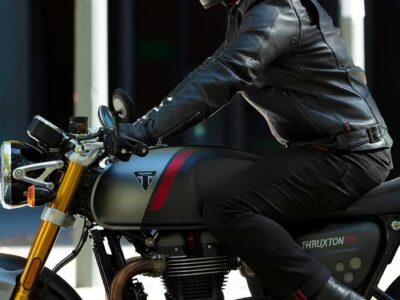 2020 Triumph Thruxton RS Matt Storm Grey and Silver Ice