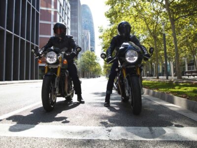 2020 Triumph Thruxton RS Matt Storm Grey and Silver Ice