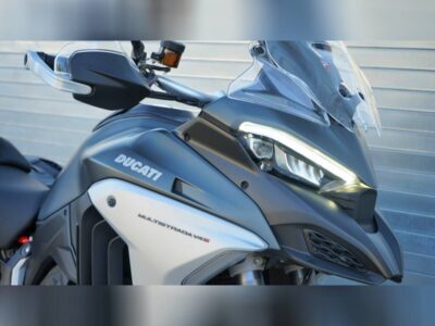 Used 2022 Ducati Sportbike Motorcycle Multistrada V4S Aviator Grey / Spoked Wheels