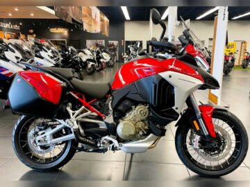 New 2023 Ducati Sport Touring Motorcycle Multistrada V4S Travel & Radar – Red/Spoked Wheels