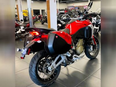 New 2023 Ducati Sport Touring Motorcycle Multistrada V4S Travel & Radar – Red/Spoked Wheels