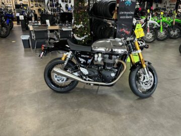 New 2023 Triumph Standard Motorcycle Thruxton RS Chrome Edition Jet Black