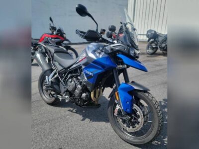 Used 2022 Triumph Dual Sport Motorcycle Tiger 850 Sport Graphite Caspian Blue