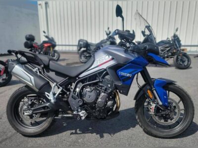 Used 2022 Triumph Dual Sport Motorcycle Tiger 850 Sport Graphite Caspian Blue