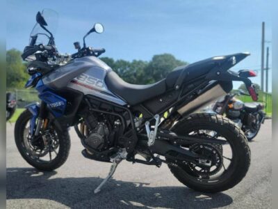 Used 2022 Triumph Dual Sport Motorcycle Tiger 850 Sport Graphite Caspian Blue