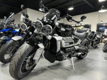 New 2024 Triumph Standard Motorcycle Rocket 3 GT Sapphire Black