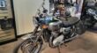 Used 2022 Triumph Standard Motorcycle Bonneville T120 Gold Line Silver Ice / Competition Gree