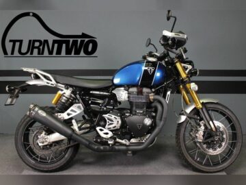 Used 2019 Triumph Standard Motorcycle Scrambler 1200 XE Cobalt Blue