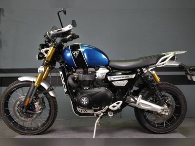 Used 2019 Triumph Standard Motorcycle Scrambler 1200 XE Cobalt Blue