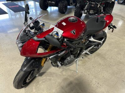 New 2023 Triumph Standard Motorcycle Speed Triple 1200 RR Red Hopper / Storm Grey