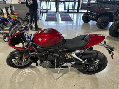 New 2023 Triumph Standard Motorcycle Speed Triple 1200 RR Red Hopper / Storm Grey