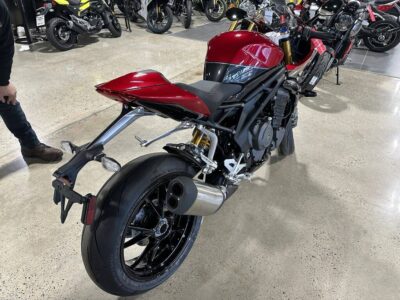 New 2023 Triumph Standard Motorcycle Speed Triple 1200 RR Red Hopper / Storm Grey