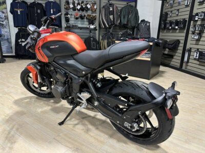 New 2023 Triumph Standard Motorcycle Trident 660 Matte Baja Orange / Matte Storm Grey