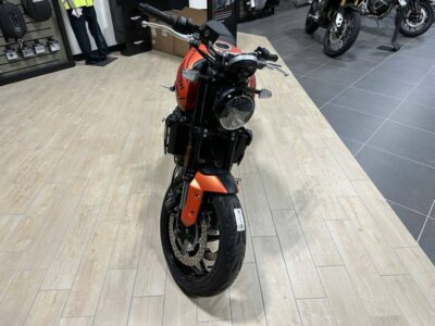 New 2023 Triumph Standard Motorcycle Trident 660 Matte Baja Orange / Matte Storm Grey