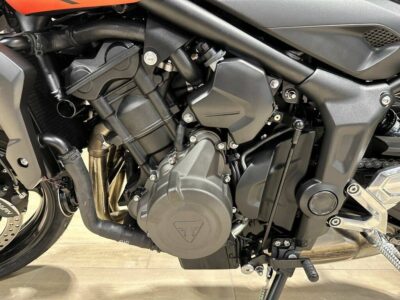 New 2023 Triumph Standard Motorcycle Trident 660 Matte Baja Orange / Matte Storm Grey