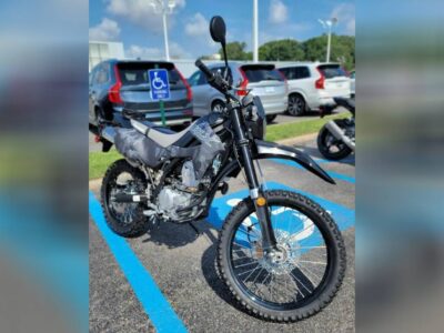 New 2024 Kawasaki Dual Sport Motorcycle KLX®300 Cypher Camo Gray