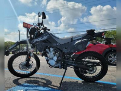 New 2024 Kawasaki Dual Sport Motorcycle KLX®300 Cypher Camo Gray