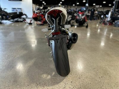 New 2022 Triumph Sportbike Motorcycle Speed Triple 1200 RR Crystal White Storm Grey